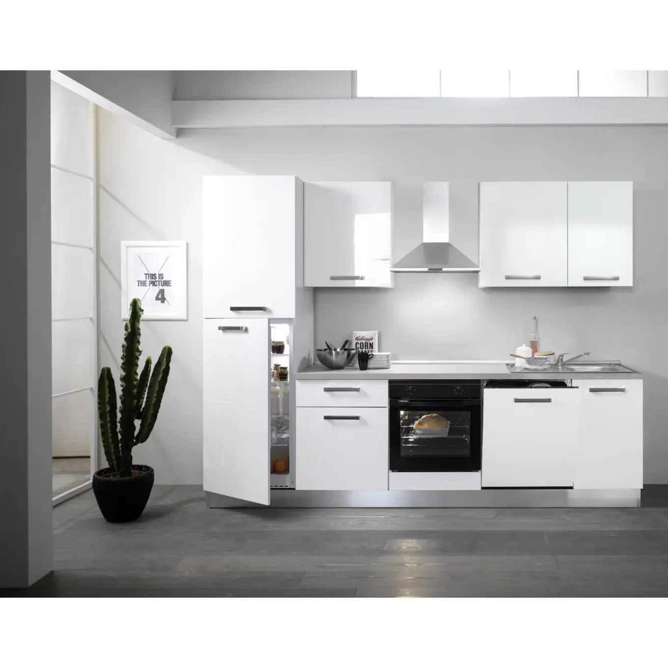 Keukenblok Maya 285cm Soft close | inclusief apparatuur