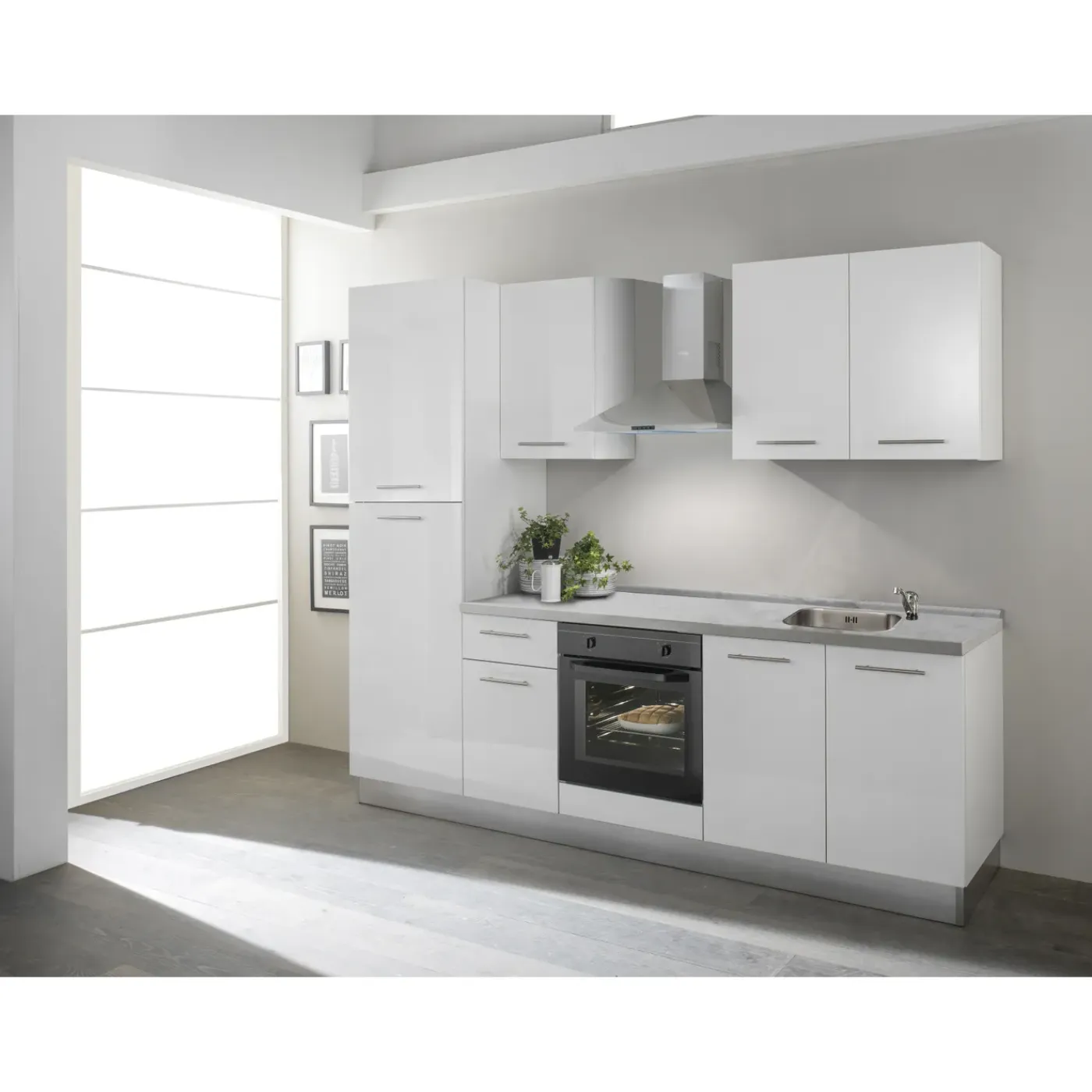 Overig Keukenblok Vega 250cm wit | inclusief apparatuur