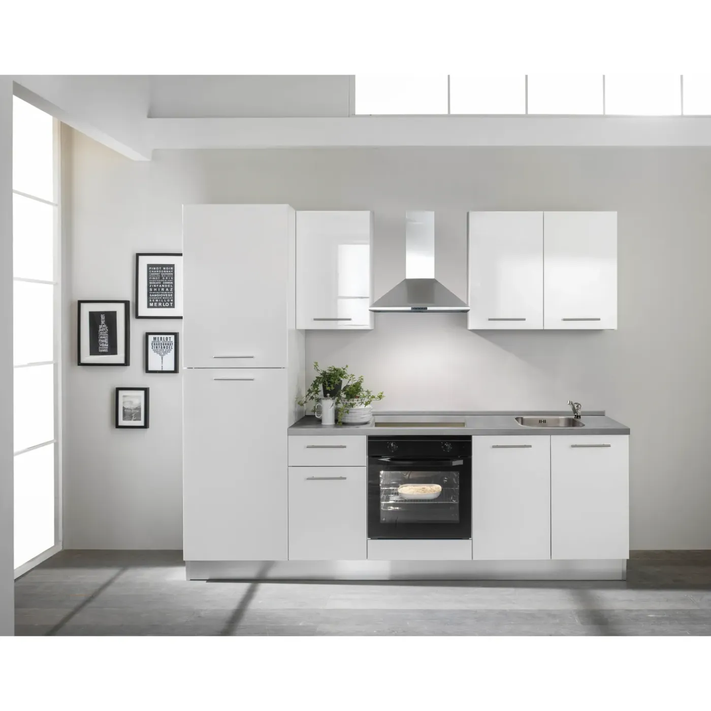 Overig Keukenblok Vega 250cm wit | inclusief apparatuur