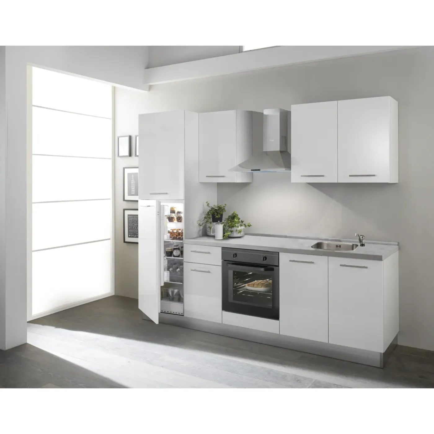 Overig Keukenblok Vega 250cm wit | inclusief apparatuur