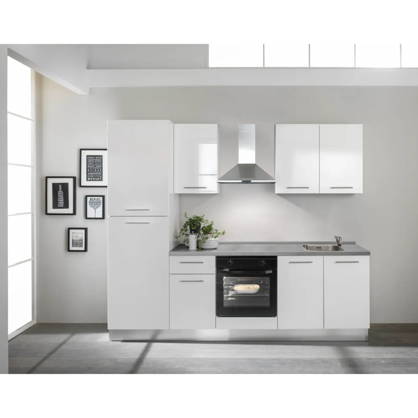 Overig Keukenblok Vega 250cm wit | inclusief apparatuur