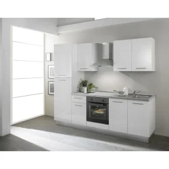 Overig Keukenblok 'Venus' wit hoogglans 250cm | inclusief apparatuur