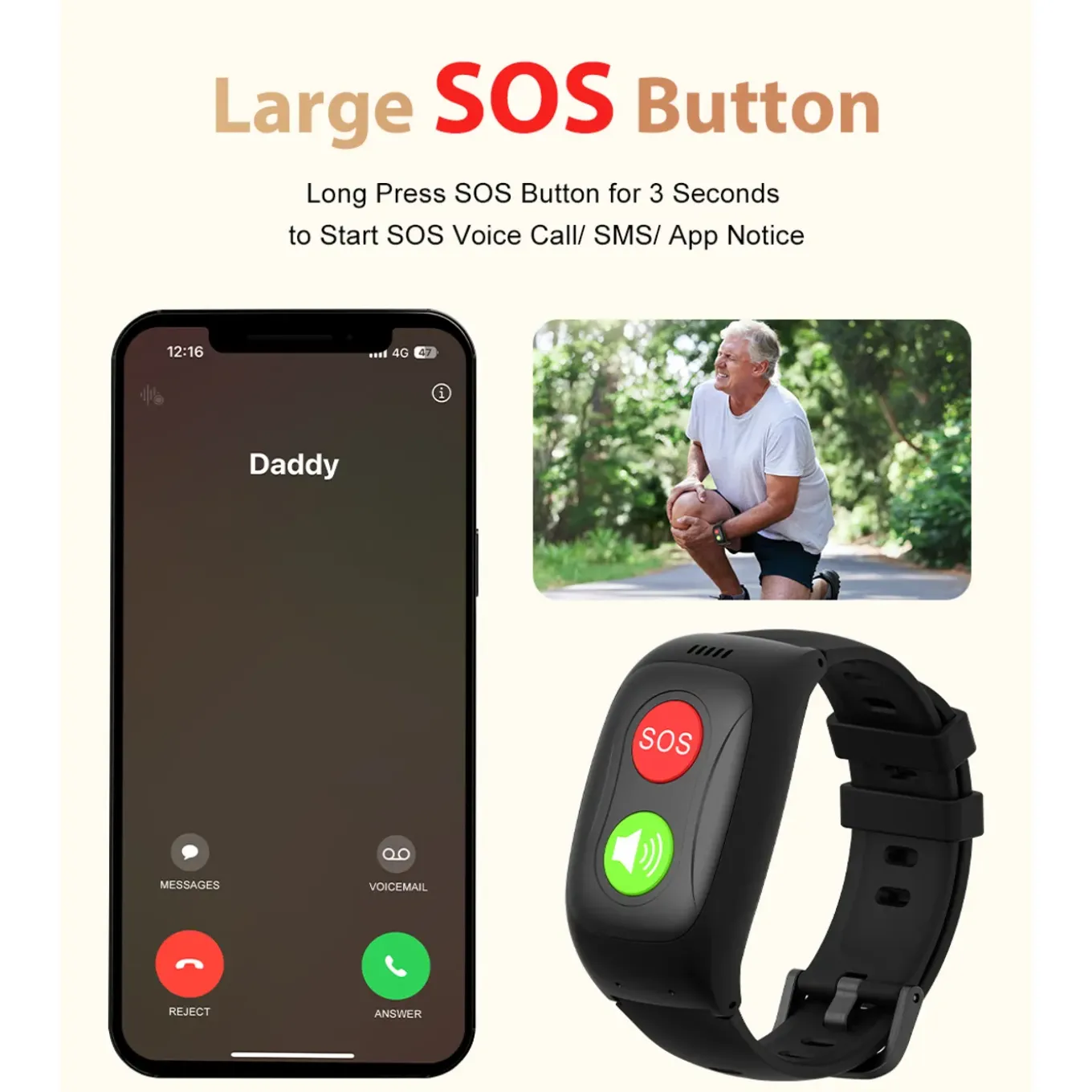 Kids Gps Smart Watch Voor Kinderen Met 4g En Live Gps Locatie Tracker