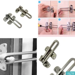 Kierr Protect - Nikkel Kierstandhouder - Deurbegrenzer - Deurvastzetter - Deurbeveiliging
