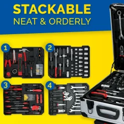 Kinzo Handgereedschapset 187-delig