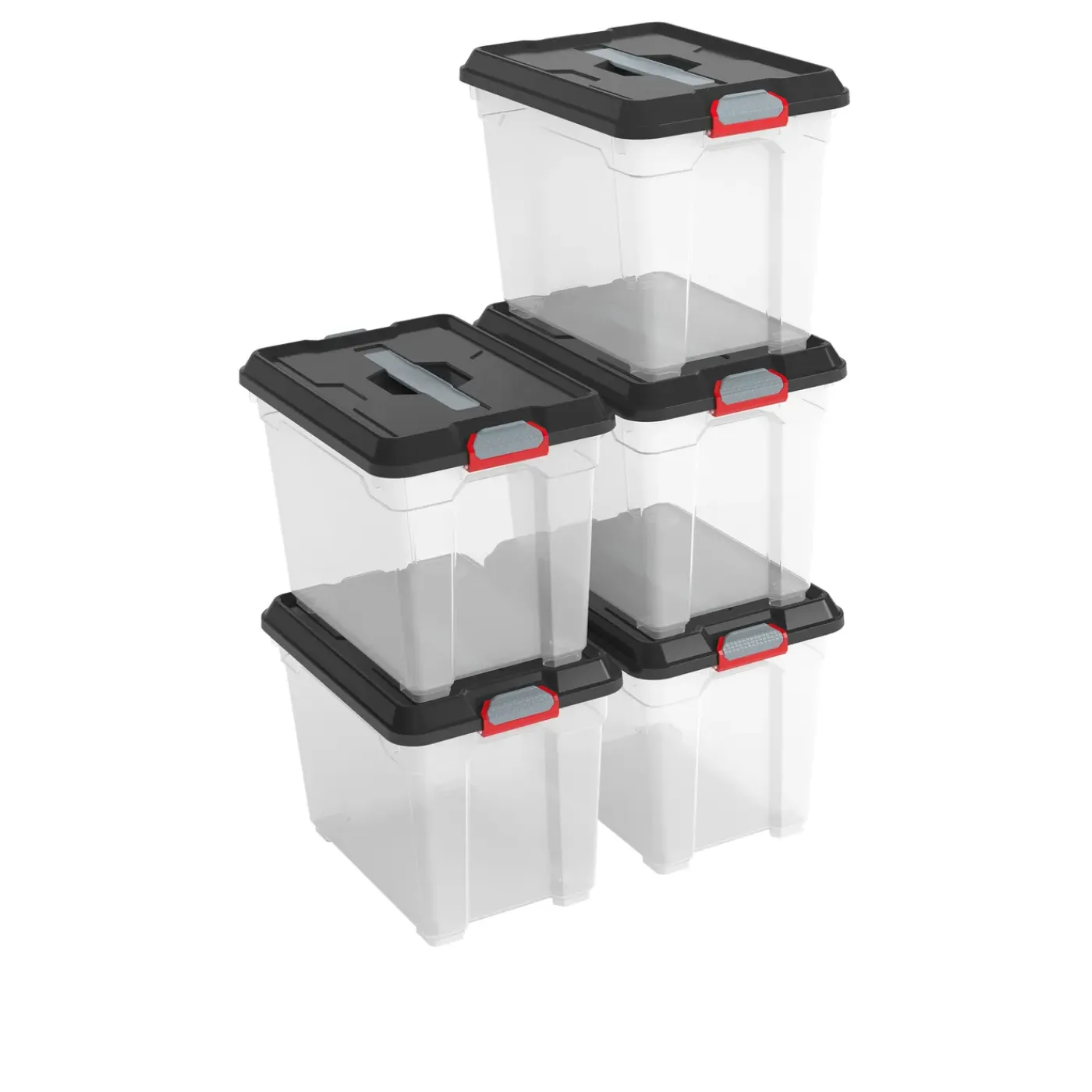 Kis Moover box S transparant zwart 18L