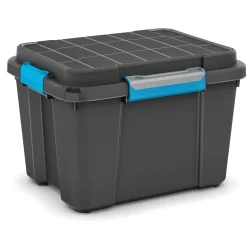 KIS Scuba opbergbox M - 45L Zwart/Blauwe
