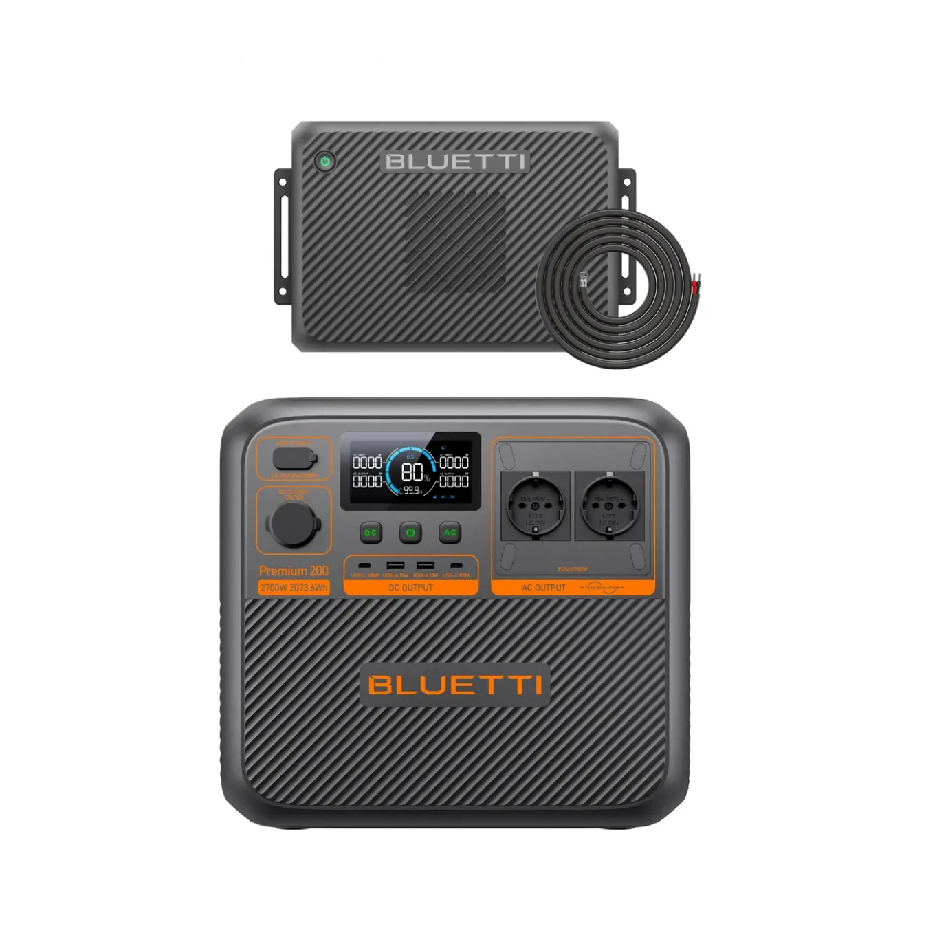 Kit Bluetti Ac270p Met Charger 2, Dubbele Dc-lader 1200w