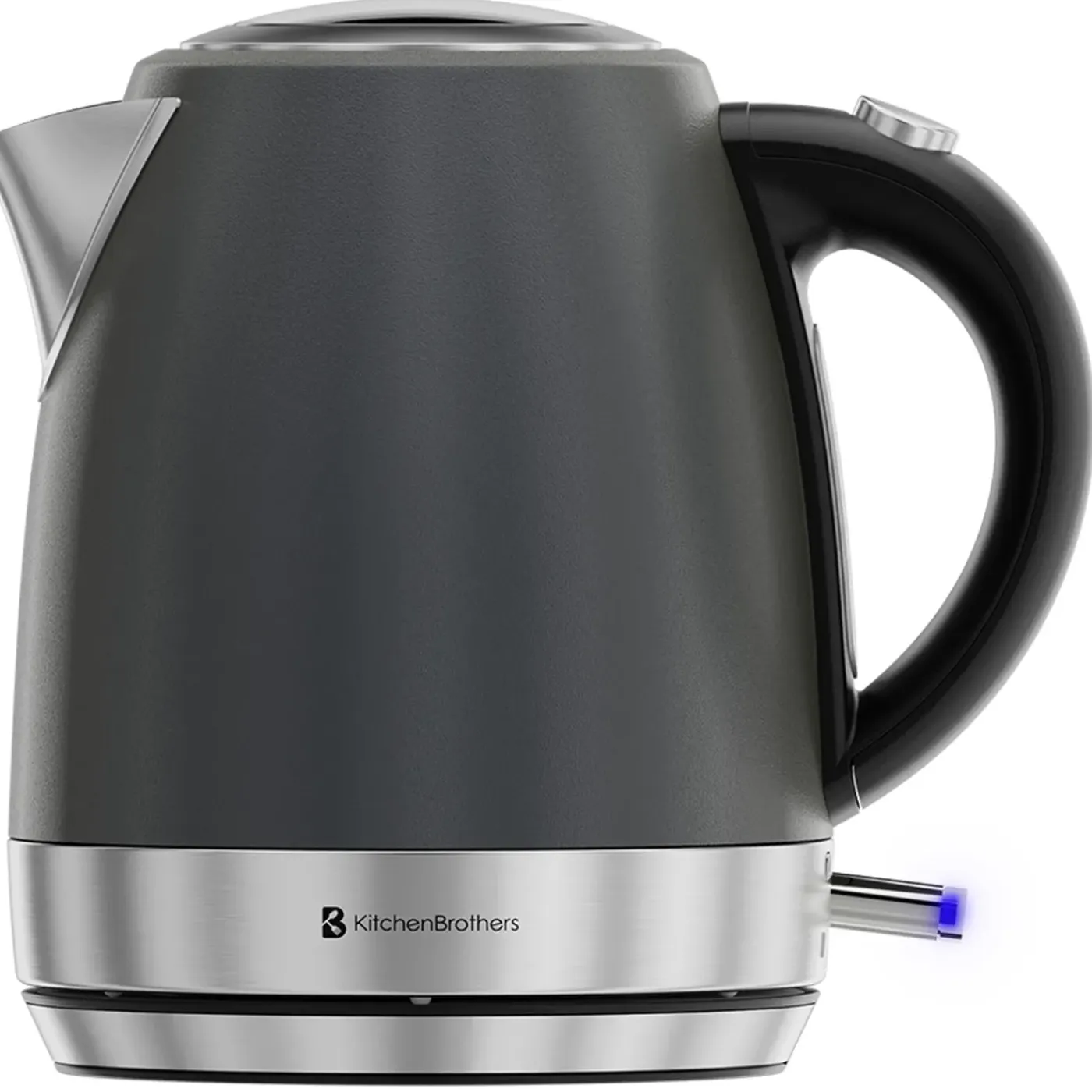 KitchenBrothers Waterkoker - Elektrisch - 1l - Camping - Reis - Kalkfilter -titanium