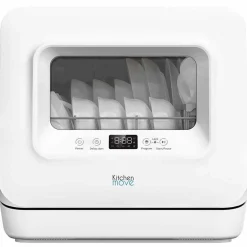 Kitchen Move Compacte Mini Vaatwasser Wit 7.5l Washclean
