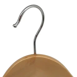 Kledinghangers Spaceo - Hout - draaibare haak, brede schouders - Naturel - Set van 1