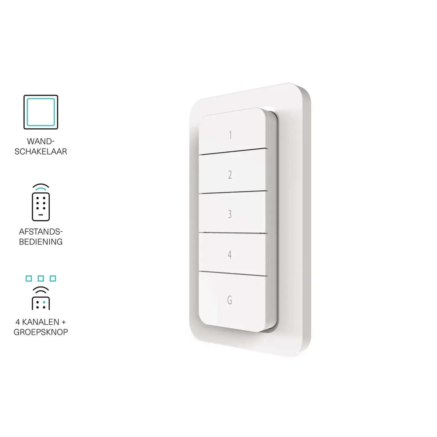 Klik aan & Klik uit KlikAanKlikUit Afstandsbediening AYCT-303 - 4 Toetsen - Groepsfunctie - Inclusief Batterij