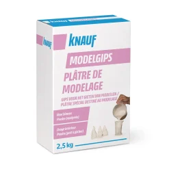 Knauf Modelgips - 2,5kg - Wit
