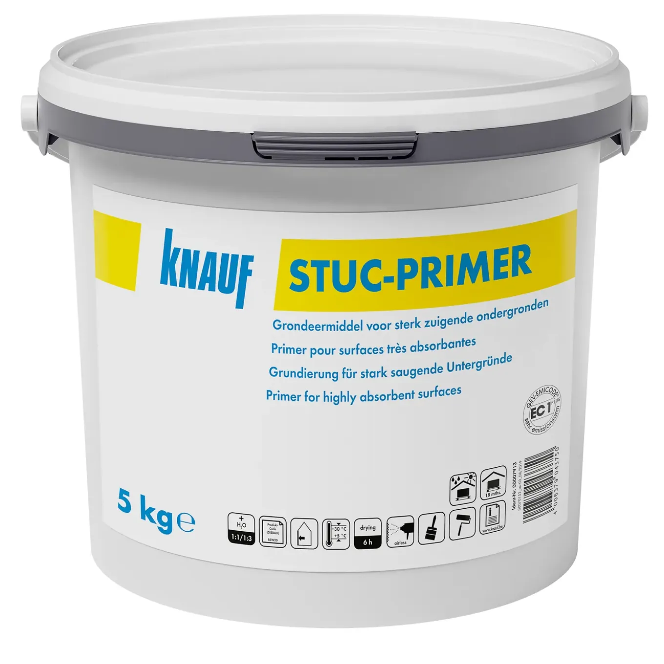 Knauf - Stuc-Primer - Voor Sterk Zuigende Ondergronden - 5kg