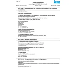 Knauf Uniflott Finish– gebruiksklare fijnplamuur voor gipsplaten – 4 kg
