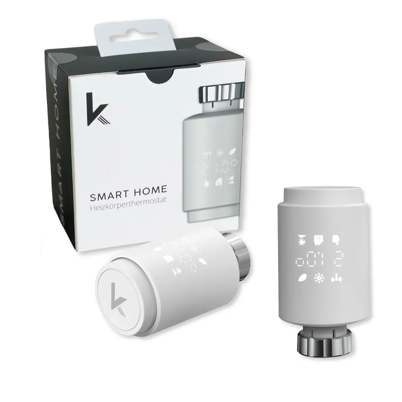 Könighaus Infrarot Könighaus Smart Wifi-radiatorthermostaat 3-delige Set