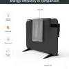 Könighaus 450w Smart Dual-infraroodverwarming Zwart Met Dispaly - Vrijstaand/wandmontage