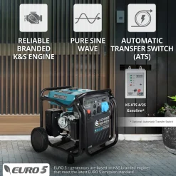 Könner & Söhnen Invertergenerator Ks 8100ie Atsr Maximaal Vermogen 8.5 Kw