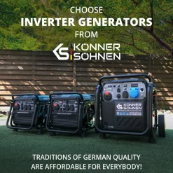 Könner & Söhnen Invertergenerator Ks 8100ie Atsr Maximaal Vermogen 8.5 Kw
