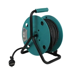 Könner & Söhnen Kabelhaspel Ks Cr-25m, 25 M 3x2,5mm², 3g2,5, 4 Stopcontacten, Ip44, H07rn-f, 3600 W