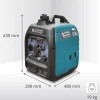 Könner & Söhnen Lpg/benzine Invertergenerator Ks 2100ig S Maximaal Vermogen 2kw