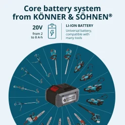 Könner & Söhnen Snoerloze Bosmaaier En Grastrimmer Ks Bct-20v | Excl. Accu En Snellader
