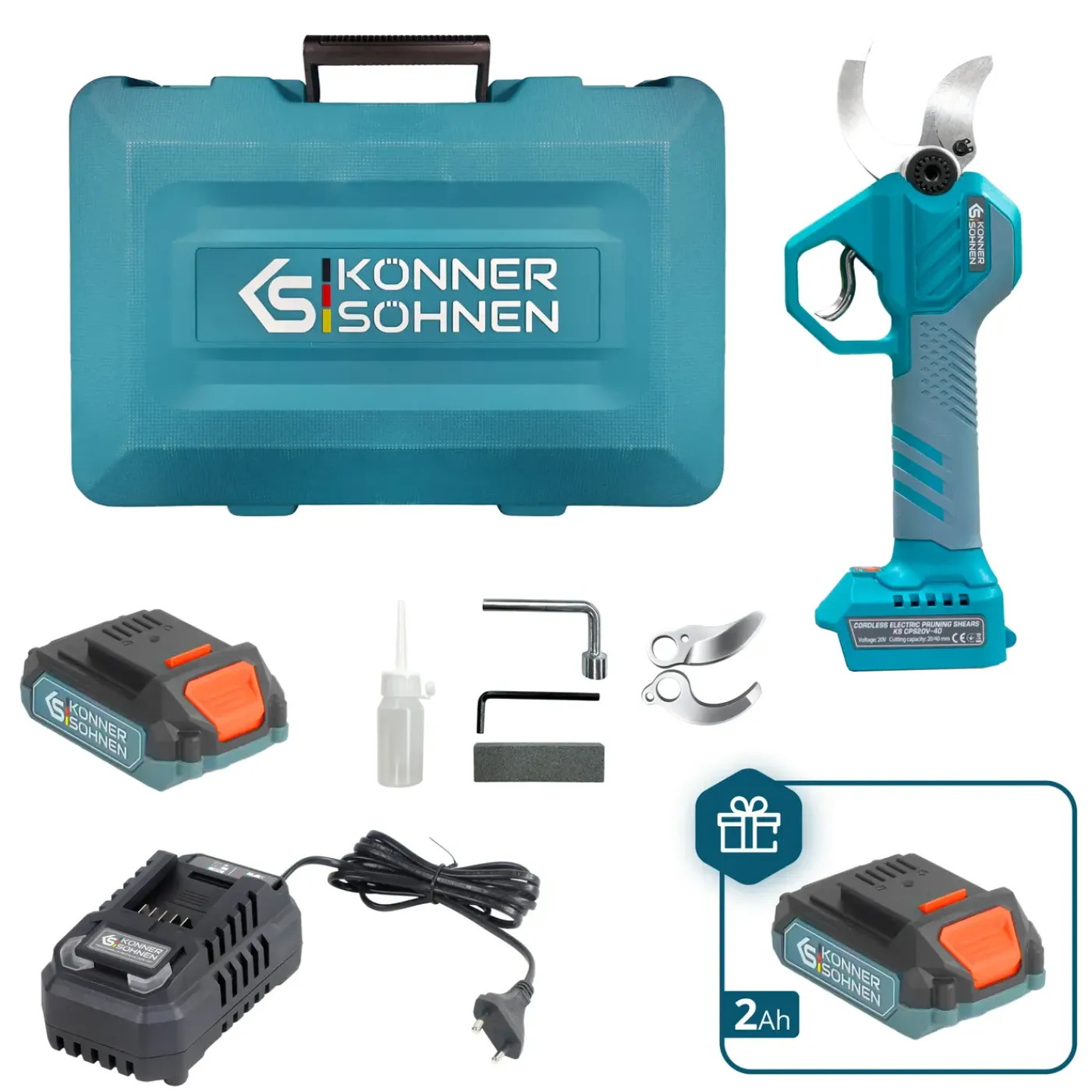 Könner & Söhnen Snoerloze Elektrische Snoeischaar Ks Cps20v-40 Case Plus
