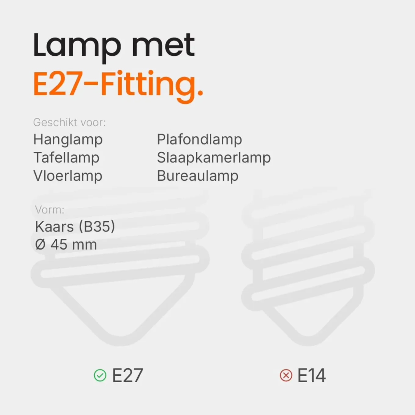 Kobi Led Lamp E27 - 7w 600lm 6500k - Koel Wit Licht - Vervangt 53w - Kaarslamp C37 - 1 Stuk