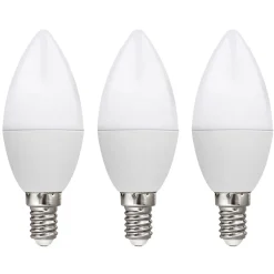 Kobi Led Lamp E14 - 9w 806lm 4000k - Wit Licht - Vervangt 70w - Kaarslamp C37 - 3 Stuks