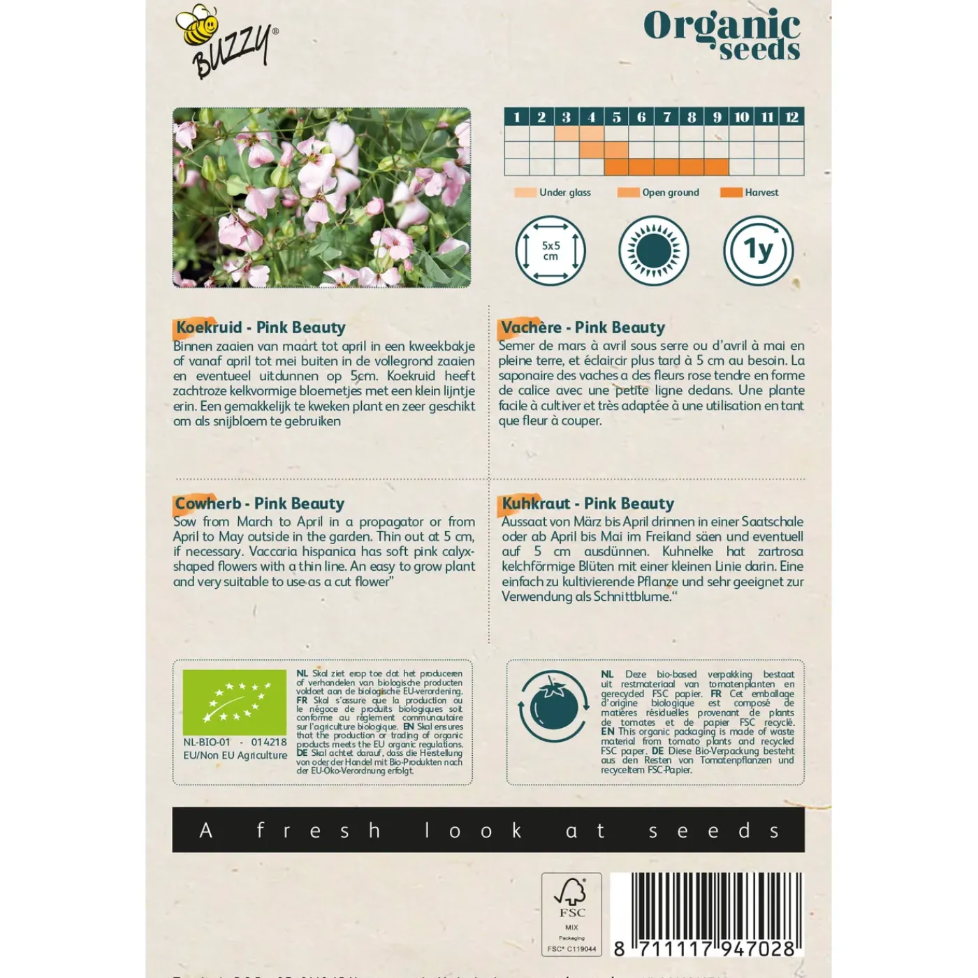 Overig Koekruid Pink Beauty BIO