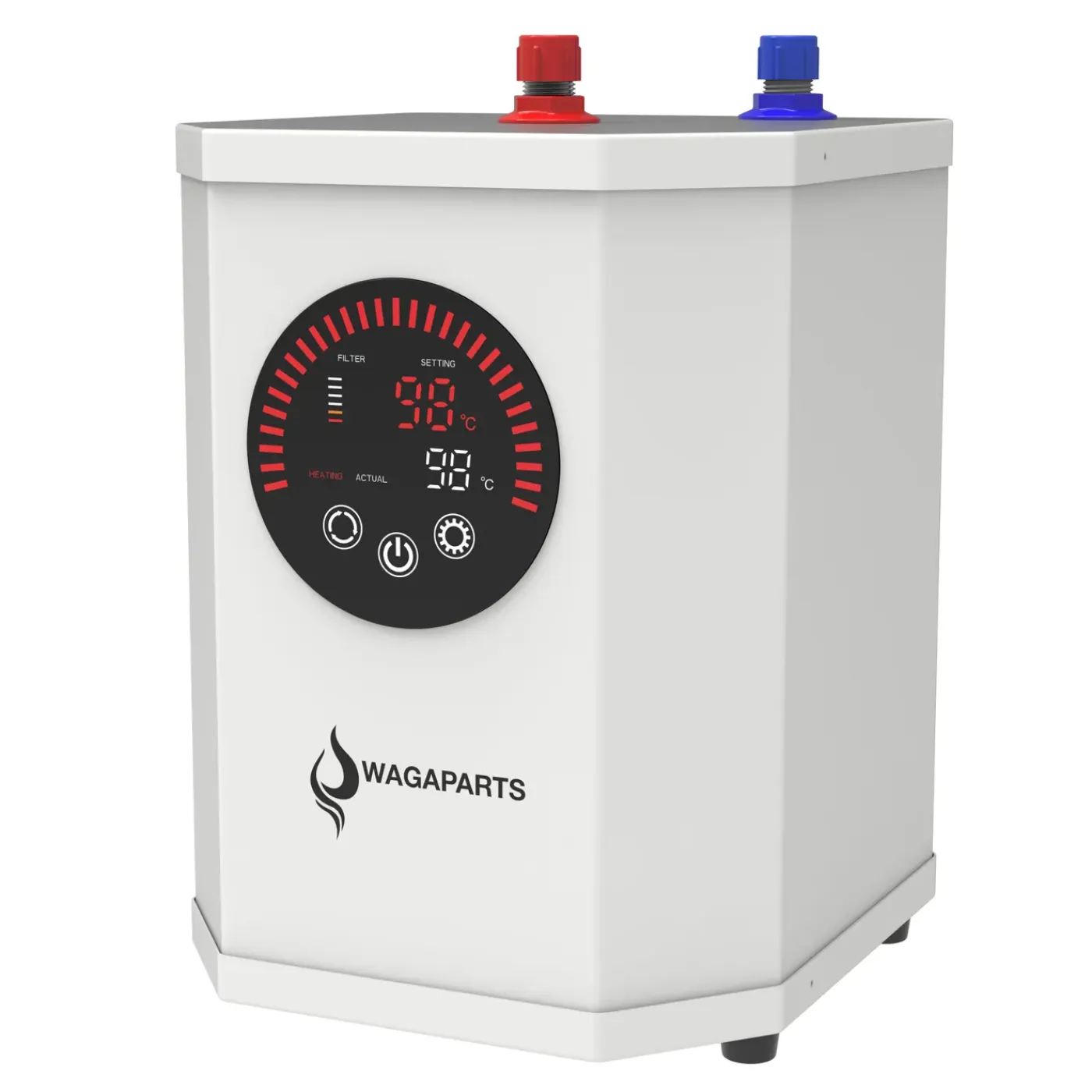 Wagaparts Kokend Heet Waterkraan - Nikkel (d7a902q) Incl. Boiler En Gratis Filter