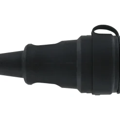 Kopp aardingsstekker rubber IP44 zwart