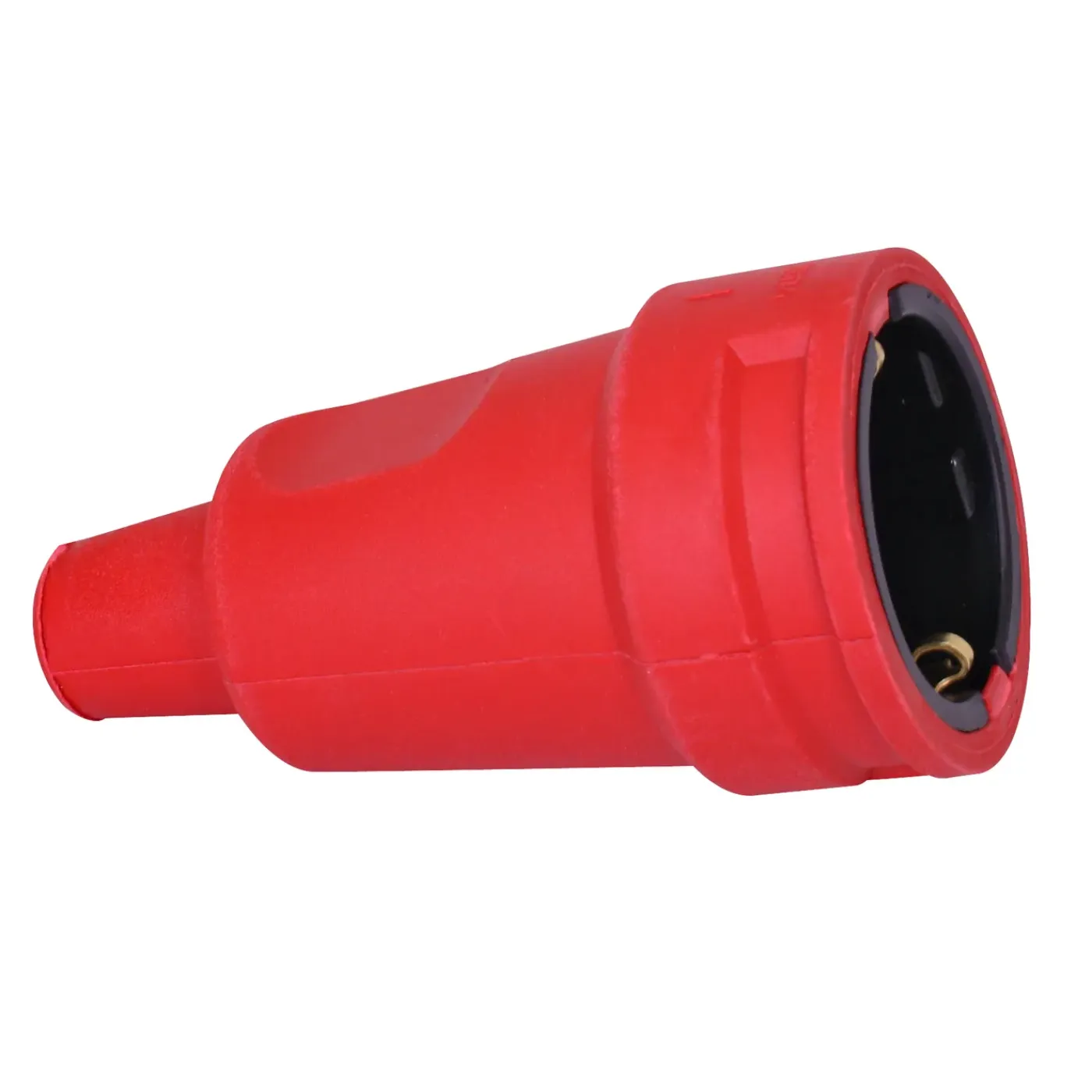 Kopp aardingsstekker rubber rood