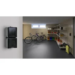 Kopp combinatie verticaal proAQA geaard IP44 zwart