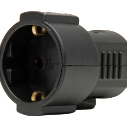 Kopp Contrastekker RA - Kunststof - Zwart - 3680W