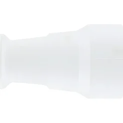 Kopp contrastekker randaarde PVC wit