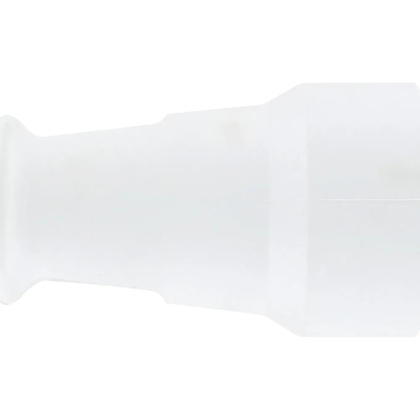 Kopp contrastekker randaarde PVC wit
