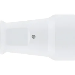 Kopp contrastekker randaarde PVC wit