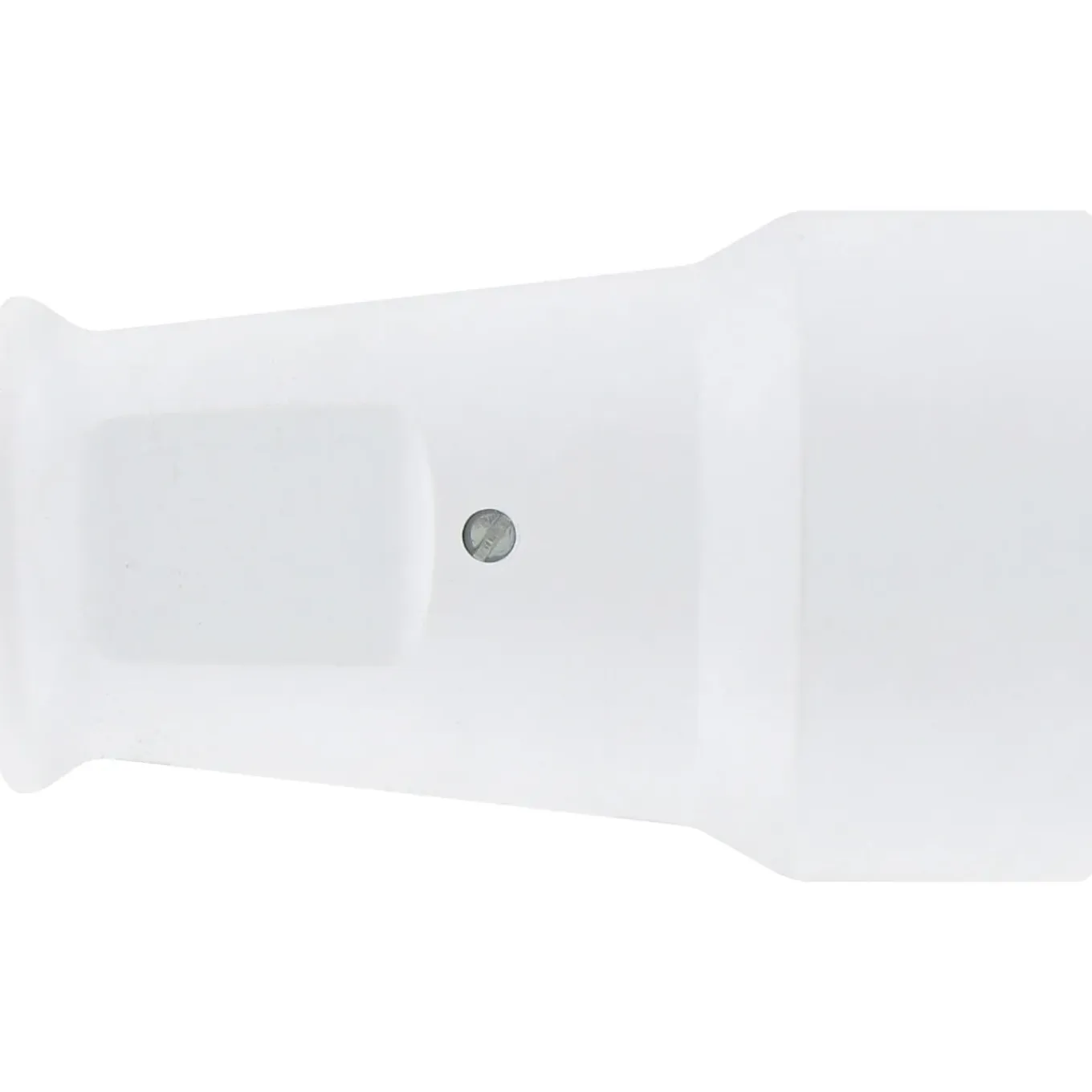 Kopp contrastekker randaarde PVC wit