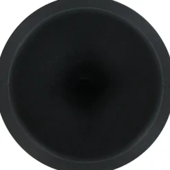 Kopp contrastekker randaarde rubber zwart