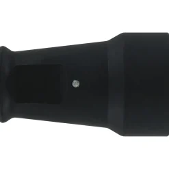 Kopp contrastekker randaarde rubber zwart