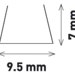 Kopp kabelgoot transparant zelfklevend 7,5mm x 5mm x 2m