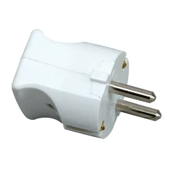 Kopp klap-stekker randaarde 16A wit