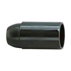 Kopp lamphouder E14 glad zwart