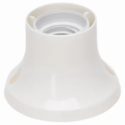Kopp plafondfitting E27 recht wit