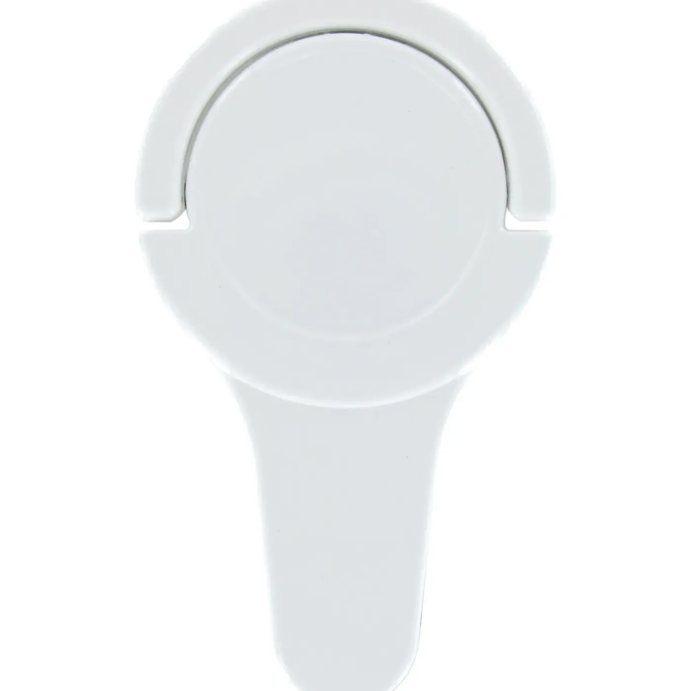 Kopp platte stekker RA + zij-invoer 8 mm wit