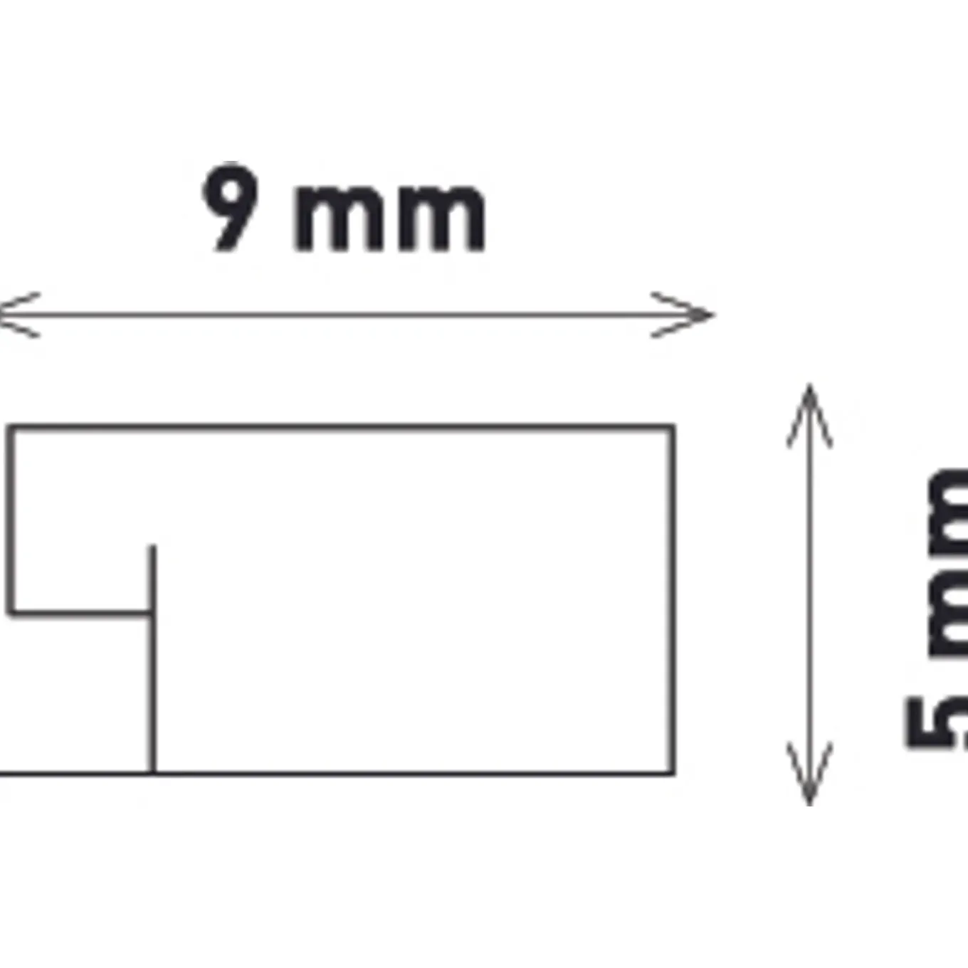 Kopp plintgoot 9x5mm zelfklevend wit 2m