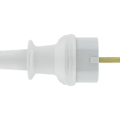 Kopp stekker geaard PVC IP44 grijs