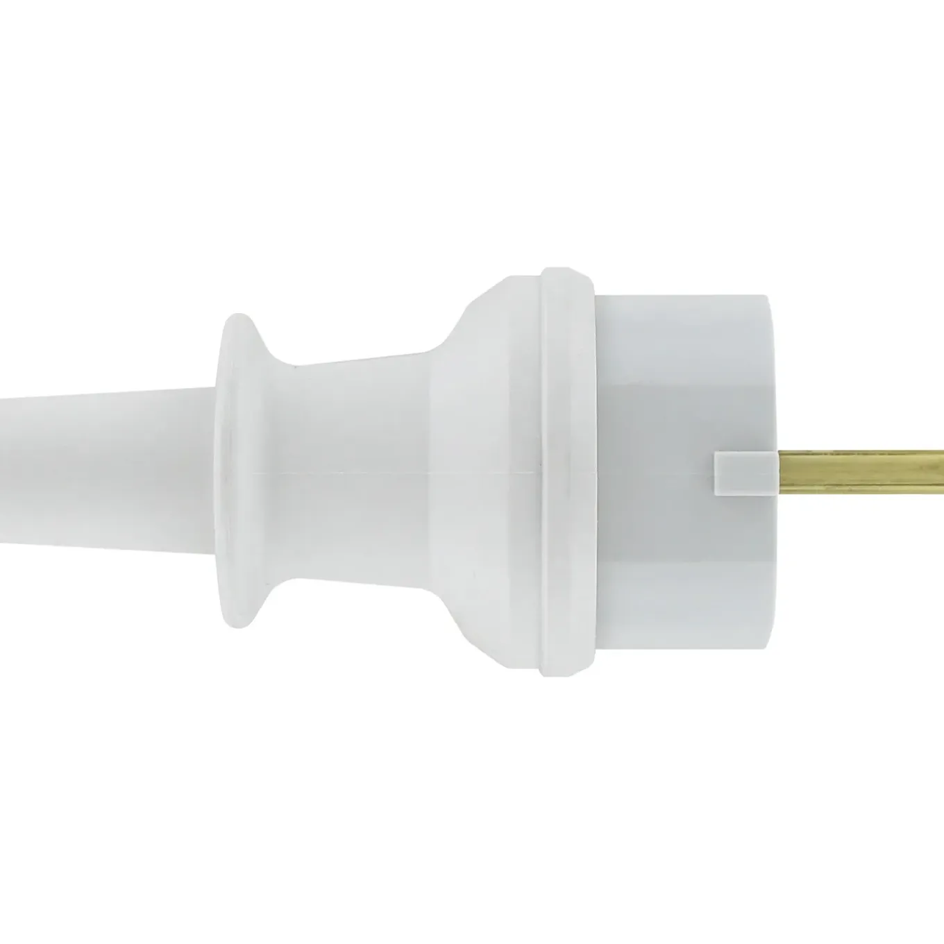 Kopp stekker geaard PVC IP44 grijs