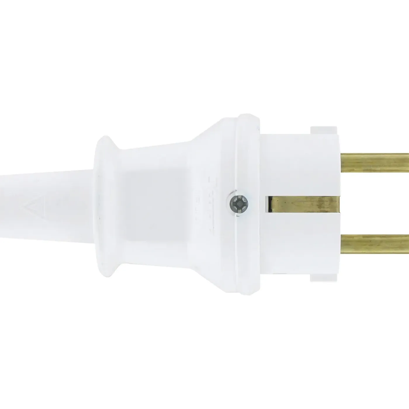 Kopp stekker geaard PVC IP44 wit